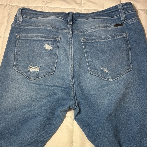 KanCan Estilo Frayed Hem Blue Sraignt Leg Jeans size 11 - Picture 10 of 10